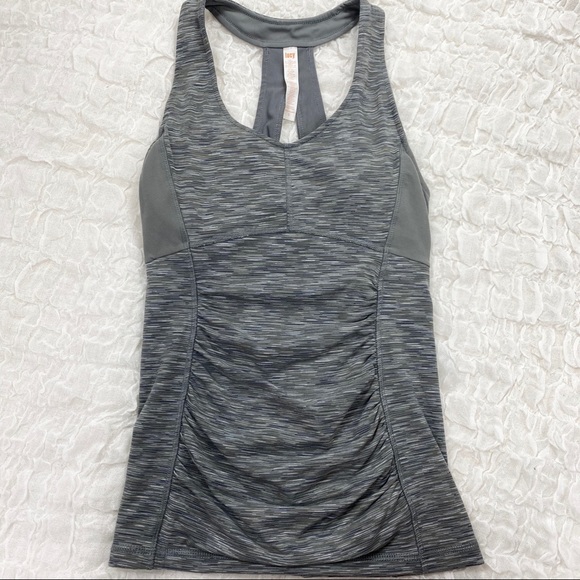 Lucy gray perfect core athletic tank top with built in bra - Picture 2 of 8
